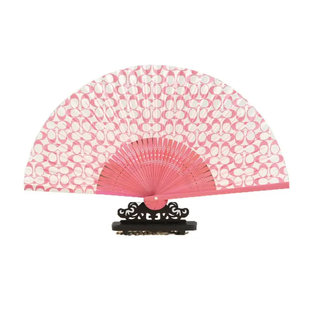 Foldable Paper Fan - Bamboo Ribs